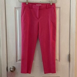 Ann Taylor LOFT Petite Bright Pink Riviera Slim Pants EUC 6P